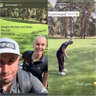 Screenshot from Ryan Evans's Instagram stories (via @ryanevansgolf)